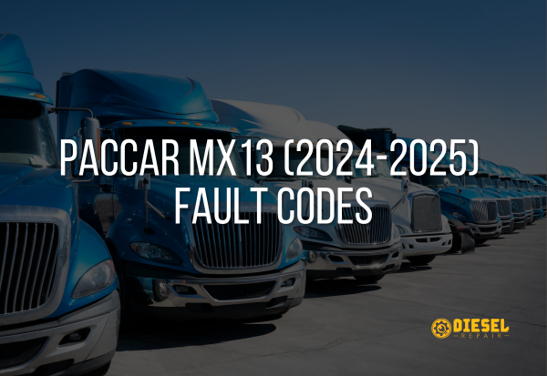 PACCAR MX13 (2024-2025) Fault Codes