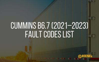 Cummins B67 (2021-2023 Fault Codes List