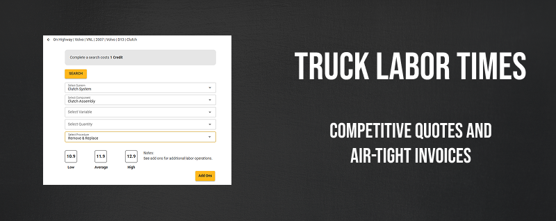 Truck Labor Times: Competitive quotes and air-tight invoices