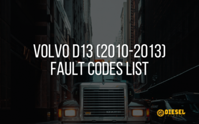 Volvo D13 (2010–2013) Fault Codes List