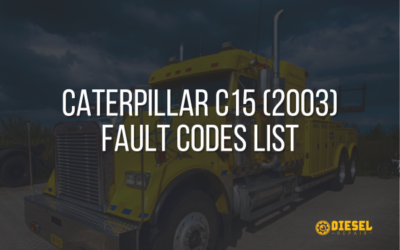 CATERPILLAR-C15-2003-Fault-Codes List