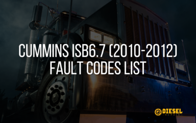 Cummins ISB6.7 (2010–2012) Fault Codes List
