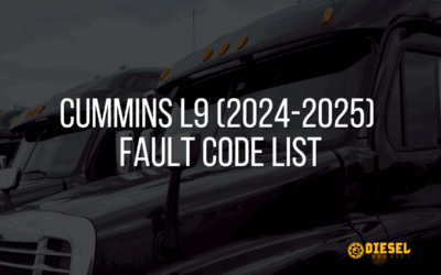 CUMMINS L9 (2024-2025)  FAULT CODE LIST