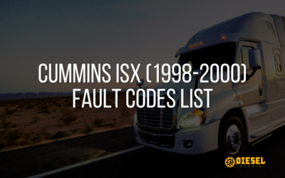 Cummins ISX (1998-2000) Fault Codes List