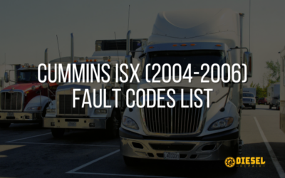 Cummins ISX (2004-2006) Fault Codes List
