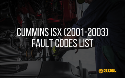 Cummins ISX (2001-2003) Fault Codes List