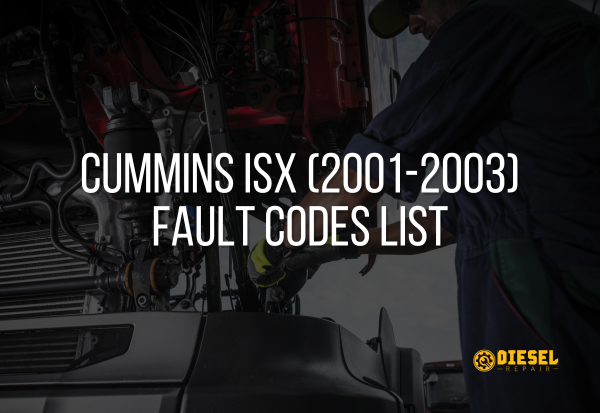 Cummins ISX (2001–2003) Fault Codes List