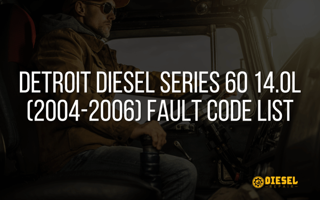 Detroit Diesel Series 60 14.0L (2004–2006) Fault Codes List