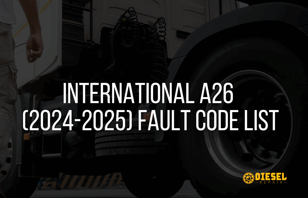 International A26 (2024–2025) Fault Code Chart