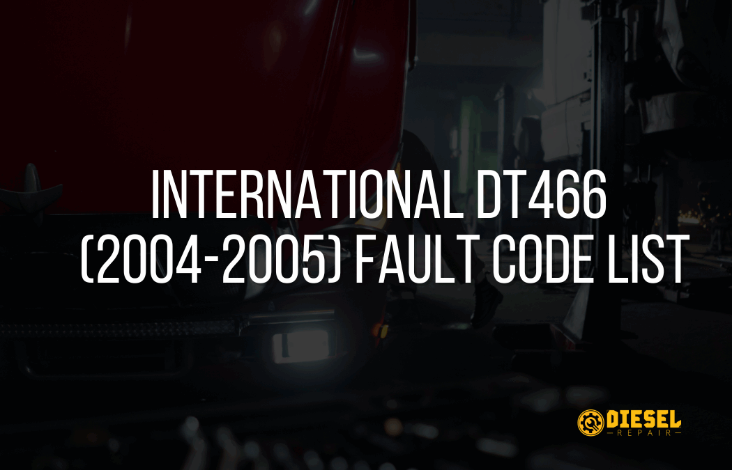 International A26 (2021-2023) Fault Code List