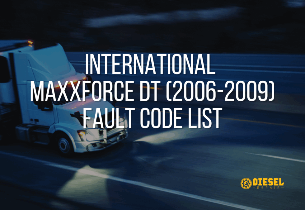Hips Code Dt International MaxxForce DT (2006–2009) Fault Codes List – Diesel Repair