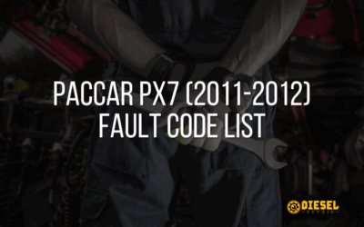 PACCAR PX7 (2011-2012) Fault Code List