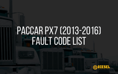 PACCAR PX7 (2013-2016) Fault Code List