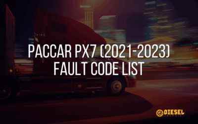 PACCAR PX7 (2021-2023) Fault Code List